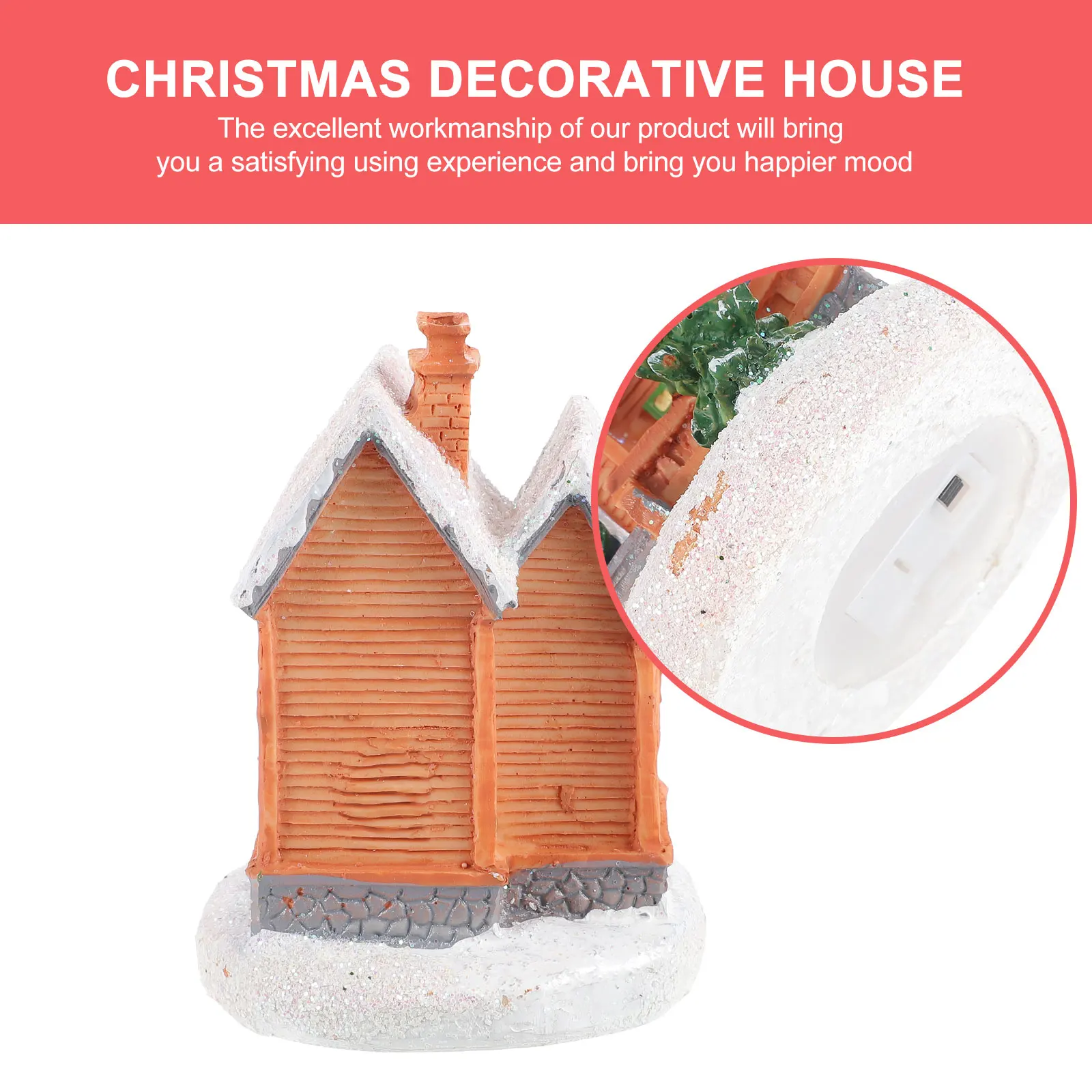 

Small Holiday Decor Christmas Villages Decorations Miniature Houses Tiny Xmas Ornaments