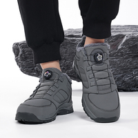 Winter Snow Boots For Men Outdoor Thick Soled Non Slip Sports Shoe Fashion Leisure Warm Plush Men Shoes Comfort Hiking Boots