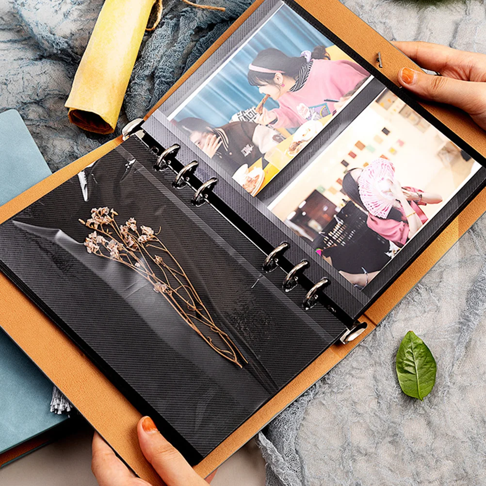 6 Pcs Office Decor Binder Metal Book Ring Photo Album Stainless Steel DIY Rings Silver Loose Leaf Clips