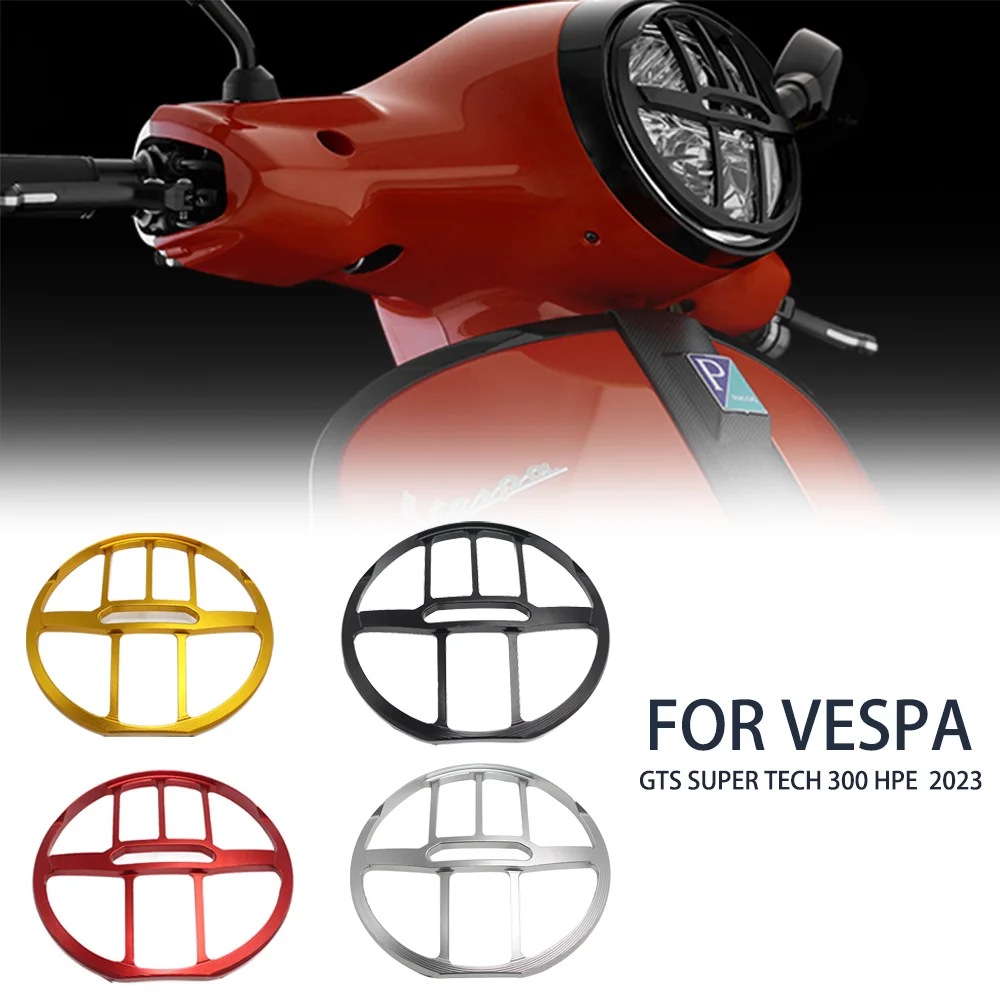 

Motorcycle Universal Vintage Headlight Protector Retro Grill Light Lamp Cover For Vespa GTS SUPER TECH 300 HPE 2023