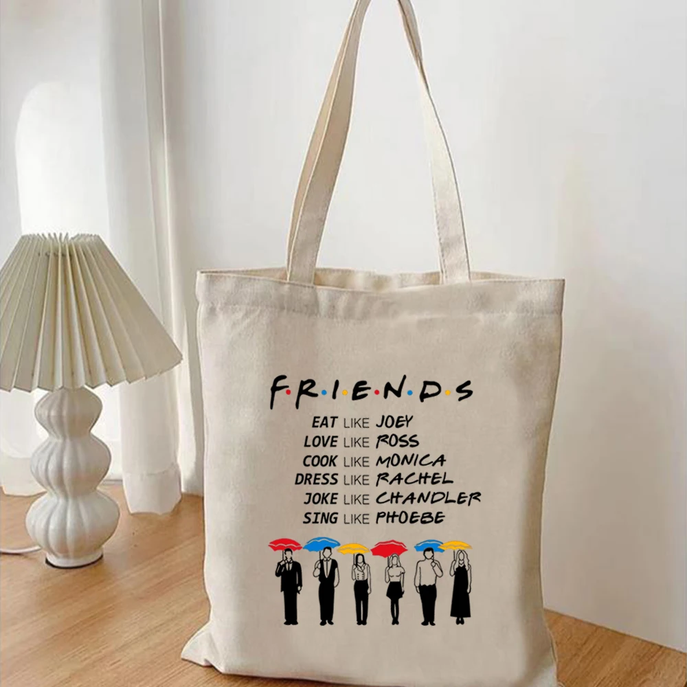 Friends ombrello tote bag Friends TV Show Central Perk puzzolente Cat Pivot Best friend Gift Rachel Monica Friends Chandler bag