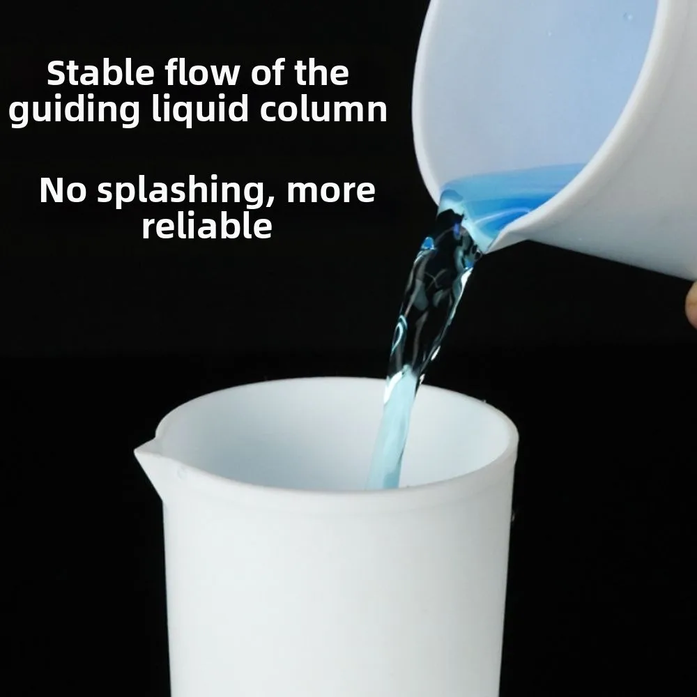 50,100ml White Ptfe Beaker 50,100Ml Capacity Non Stick Beaker Self-Lubricating Safe 50,100Ml Ptfe Beaker Chemical Experiment