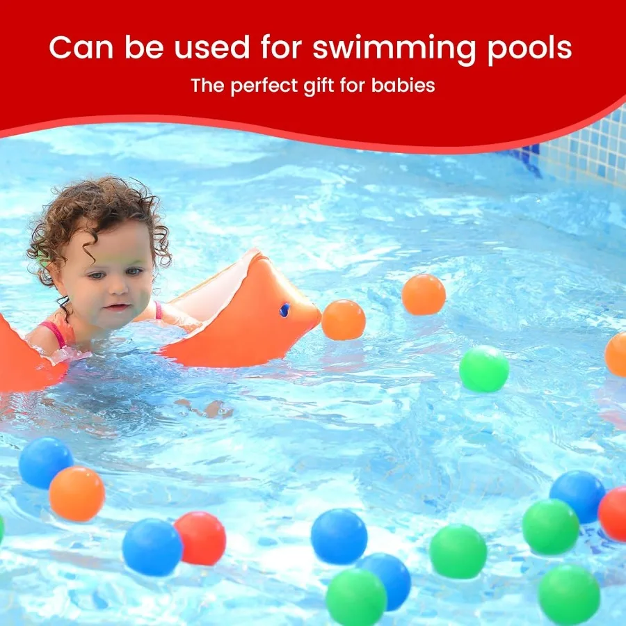 100 Uds bolas para niños pequeños bolas de juguete de plástico a prueba de aplastamiento para piscina de bolas juguetes de agua macarrón bolas de océano para parque infantil