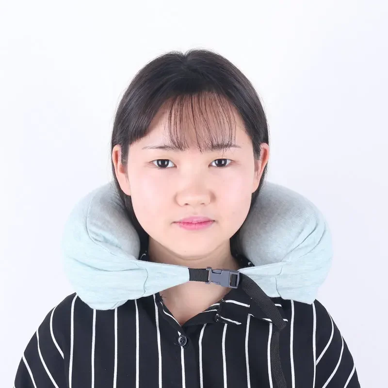 

Neck Pillow Memory Cotton U Shaped Pillow Soft Relaxing Travel Massage Pillow Headrest Zipper Design