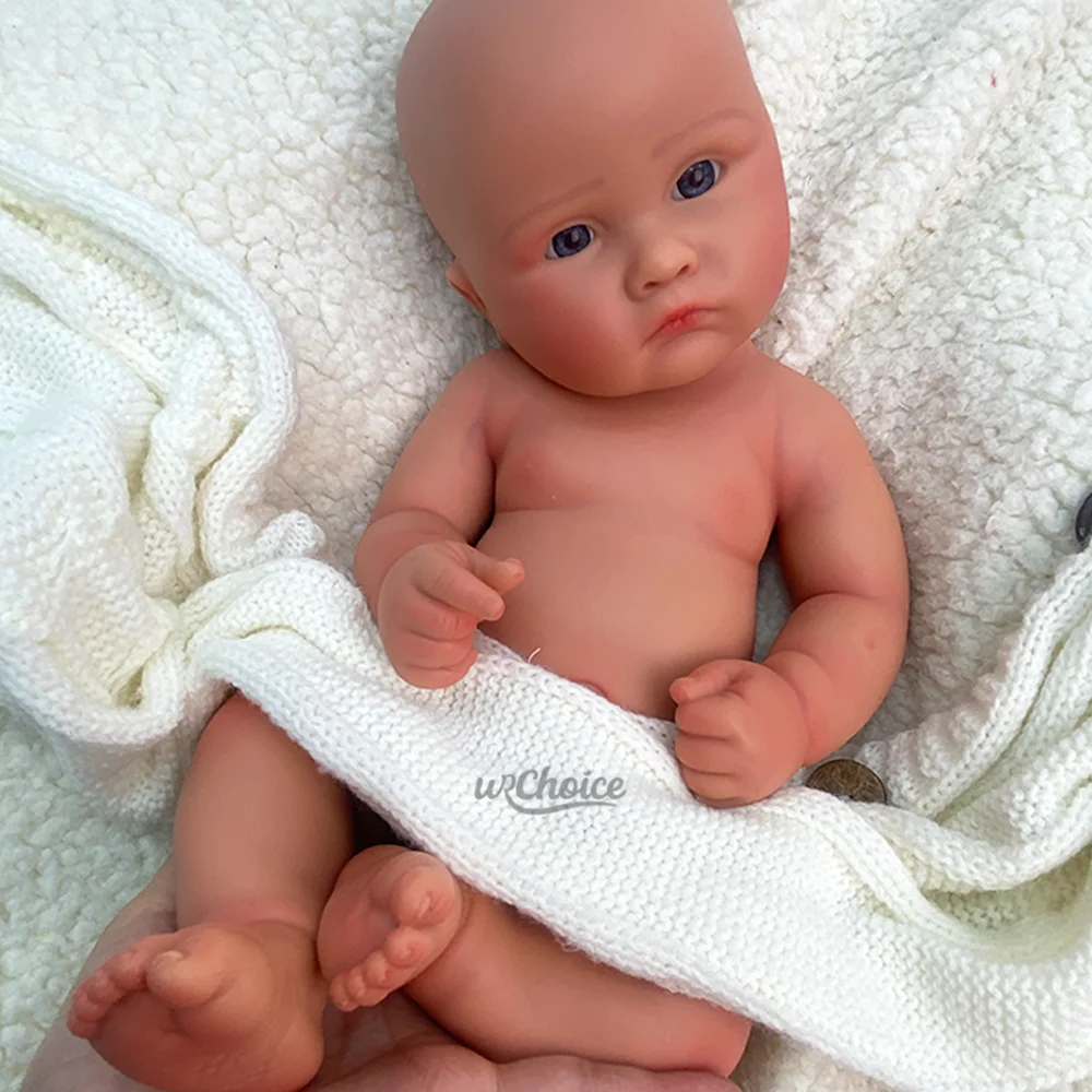 ตุ๊กตาซิลิโคนเด็กแรกเกิดขนาด 18 นิ้ว ตุ๊กตา Reborn น้ำหนักเท่าเด็กจริง ทำมือ ทาสีเหมือนจริง ปากเปิด ตุ๊กตาเด็กผู้หญิง ของสะสม DIY สำหรับศิลปิน Reborn