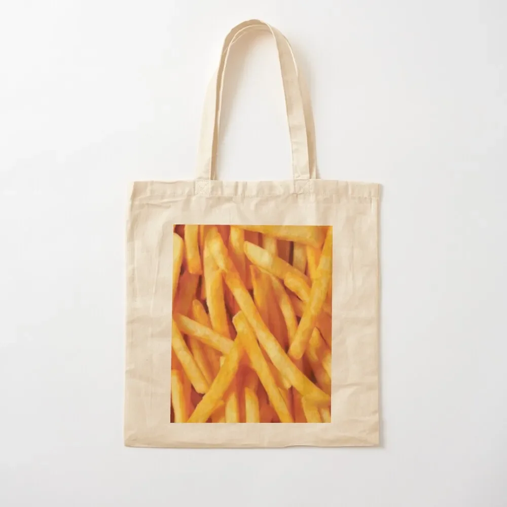 Crunchy Crispy Delicious French Fries Pattern Tote Bag canvas bags Women's bag reusable shopping bags