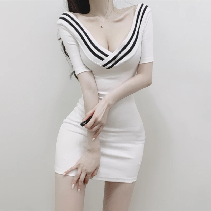 Printemps été 2024 Sexy v-ne coupe ajustée mi Sve moulante Dr taille haute a-ligne jupe coton mélange tissu élastique ort Dr