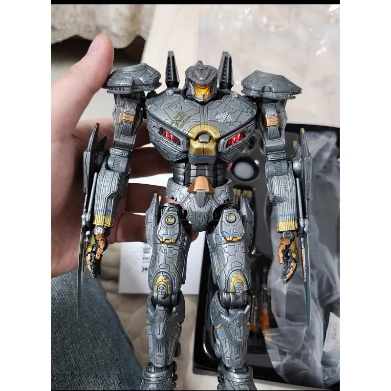 Pronto para Envio: Coleção de Bonecos de Ação LING JIHUN Original Pacific Rim Striker Eureka de 20CM (8 polegadas) com Luz LED