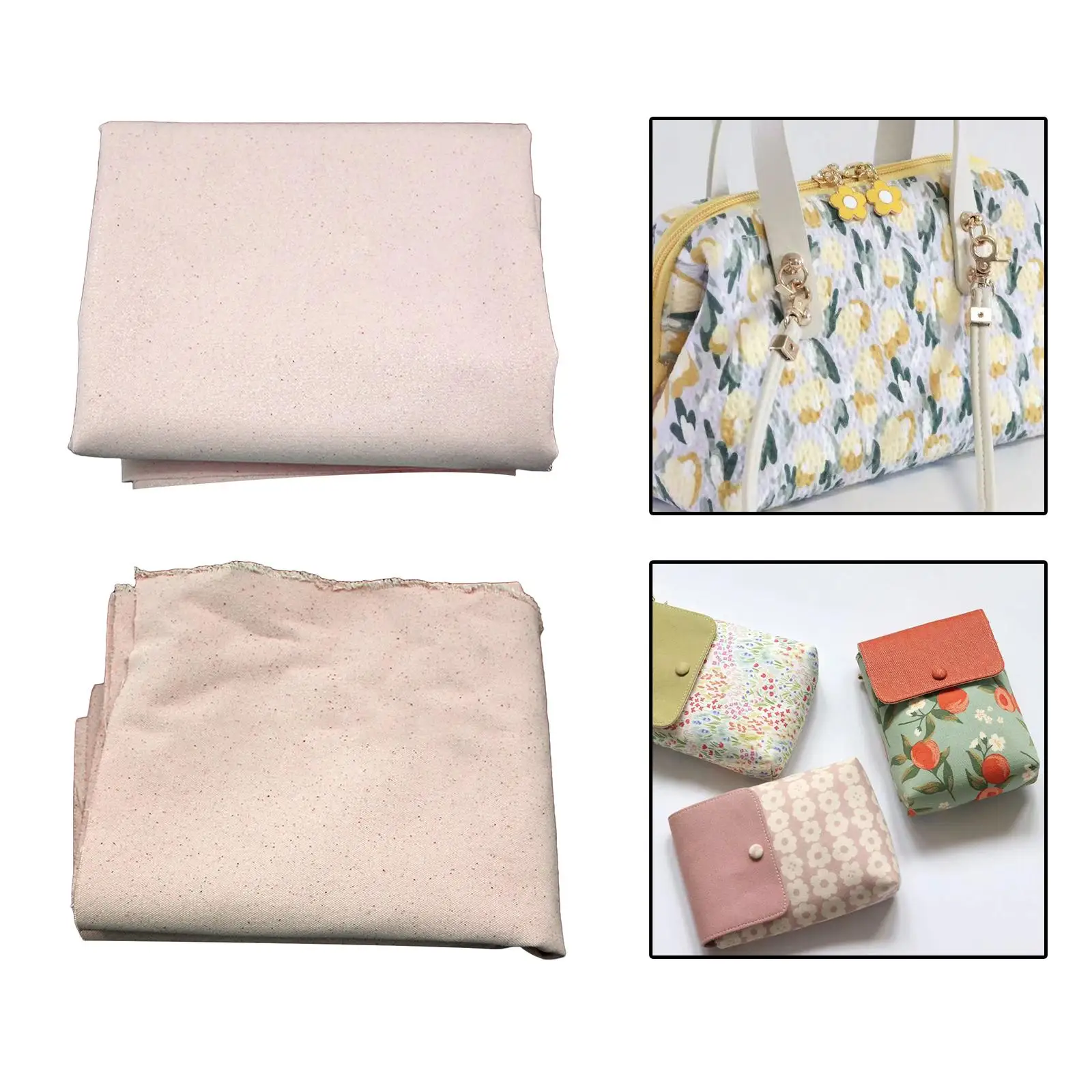 Canvas interfacemateriaal Enkelzijdige smeltbare stoffen rol voor handgemaakte benodigdheden Gordijnen Ambachten