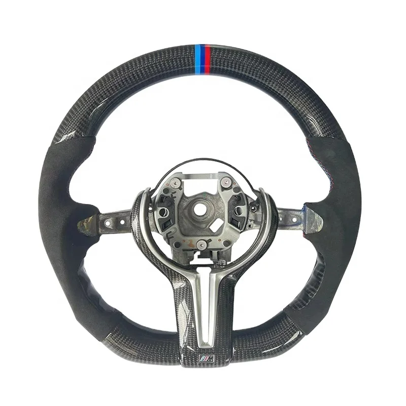 

Carbon Fiber and Black Leather Steering Wheel M3M4 F80F82 Customized Steering Wheel