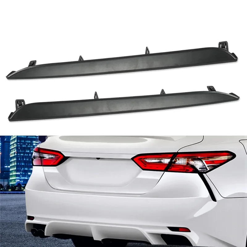 

1Pair Rear Bumper Lower Trim Strip Molding Plate Cover For Toyota Camry SE XSE 2018-202152724-06010/30 52723-06010/30
