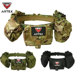 Artex Outdoor Molle Tactical Belt Kit Multifunctional Combo Patrol Waistband 1000d Nylon Removable Adjustable