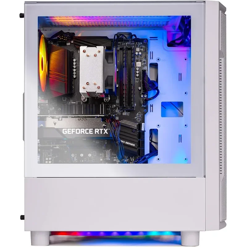 Skytech Archangel ゲーミング PC デスクトップ、Ryzen 5 5500 3.6 GHz (4.2GHz ターボ ブースト)、