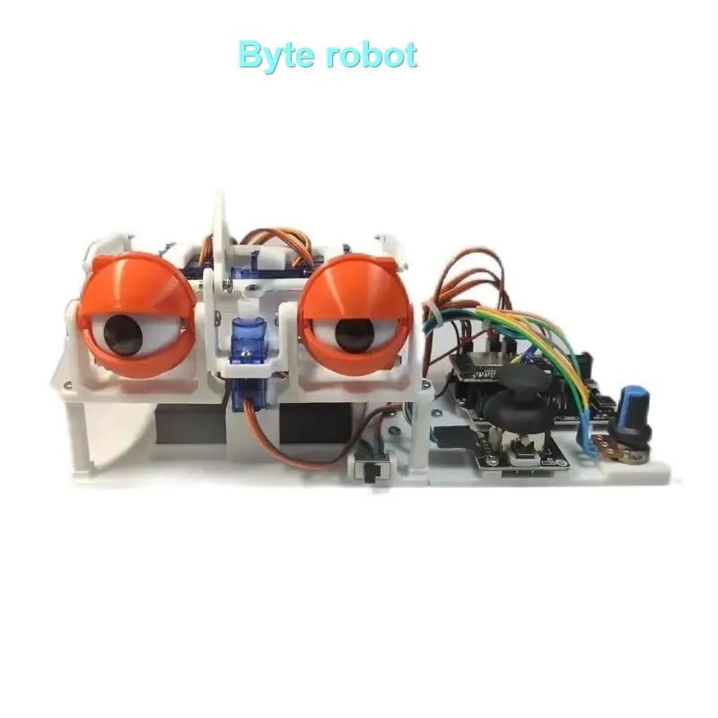 SG90 6 자유도 로봇 눈 교육용 아두이노 조이스틱 및 앱 제어 3D 로봇 눈 DIY 키트 ESP32 프로그래밍 가능 장난감 스타터 키트