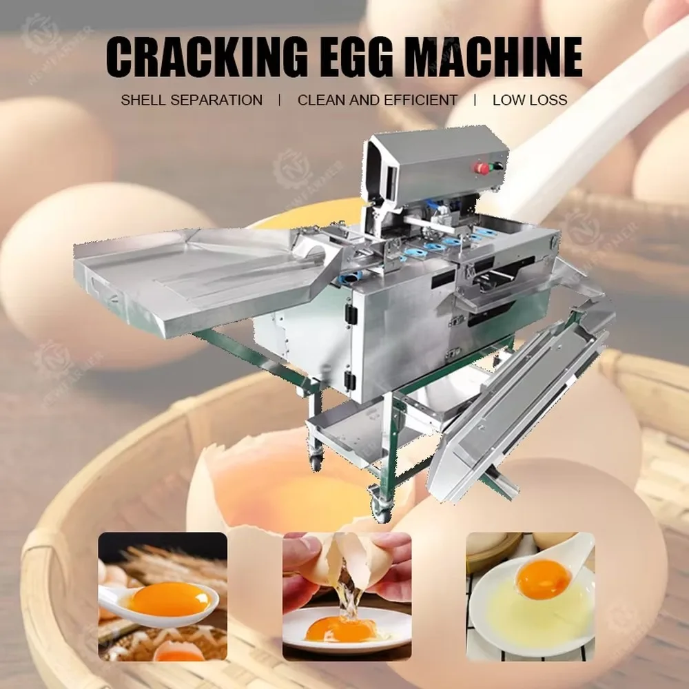 Automatic Egg Separator Tool Clear Yolk White Splitter Kitchen Baking Gadget Egg Cracker Machine Demo