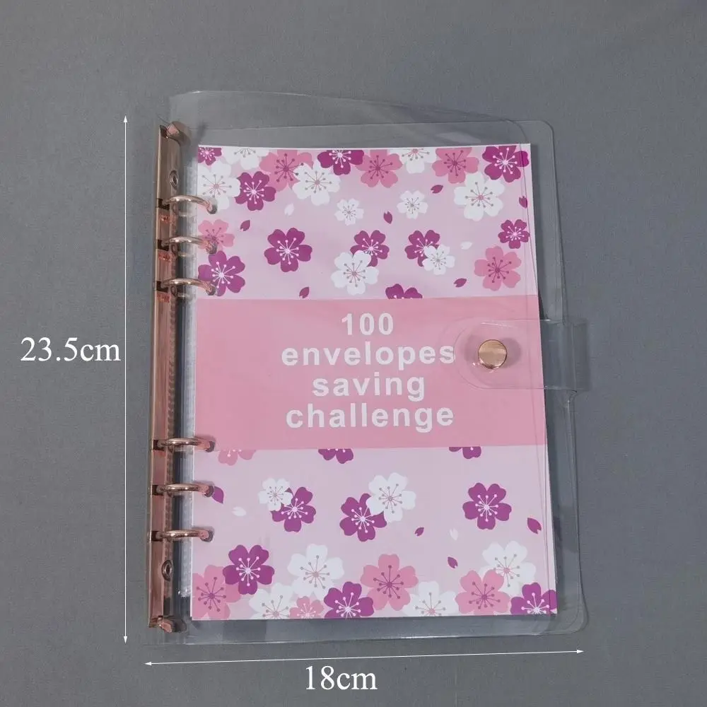 Geld sparen 100 Umschläge Geld sparen Challeng PVC Challenge Binder Mini Binder Einsparungen Herausforderung wieder verwendbare Budget Binder