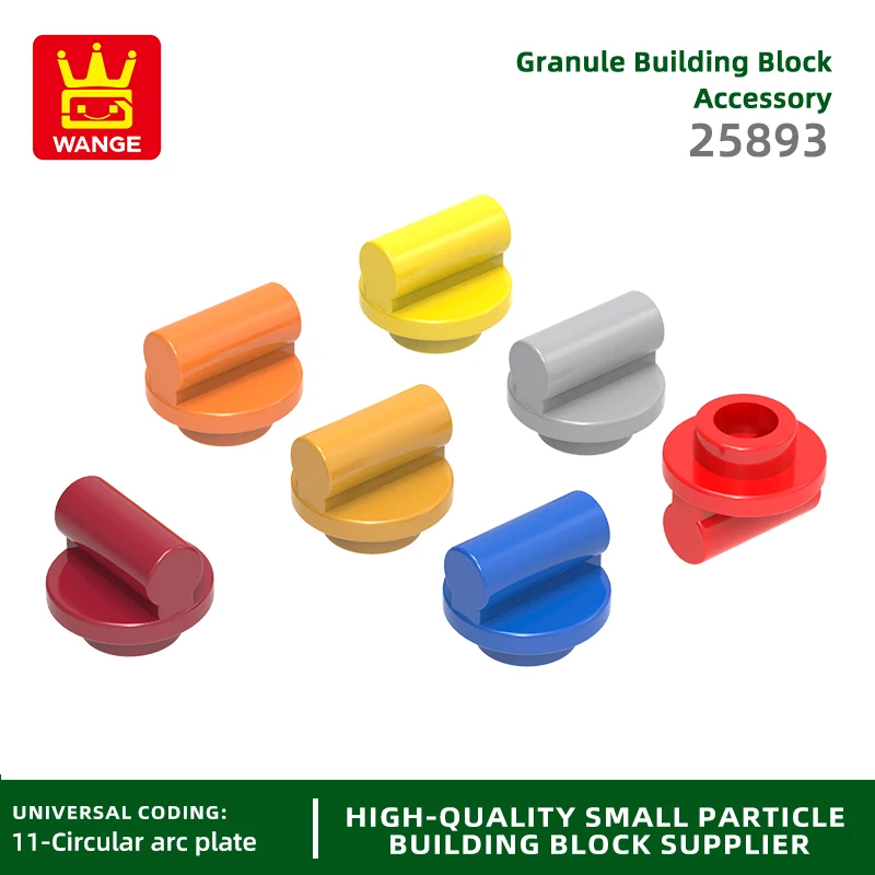 20Pcs/lot NO.25893  Plate Round 1 x 1 with Open Stud Block Moc Color Accessories Compatible with Brick DIY Children's Toy