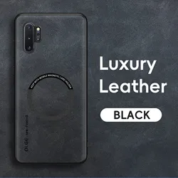 Magnetic Retro Leather Soft Case For Samsung Galaxy Note 10 Plus Note10 Plus Wireless Charging Phone Case Cover