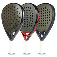 Carbon Fiber Padel Racket, Professional Tennis Paddle, Advanced Player, Outdoors, High Blance, 3K, 12k, 18 K
