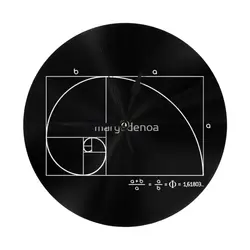 Fibonacci Golden Ratio Wall Clock Room Decoration Clock Must-have Ornament Round