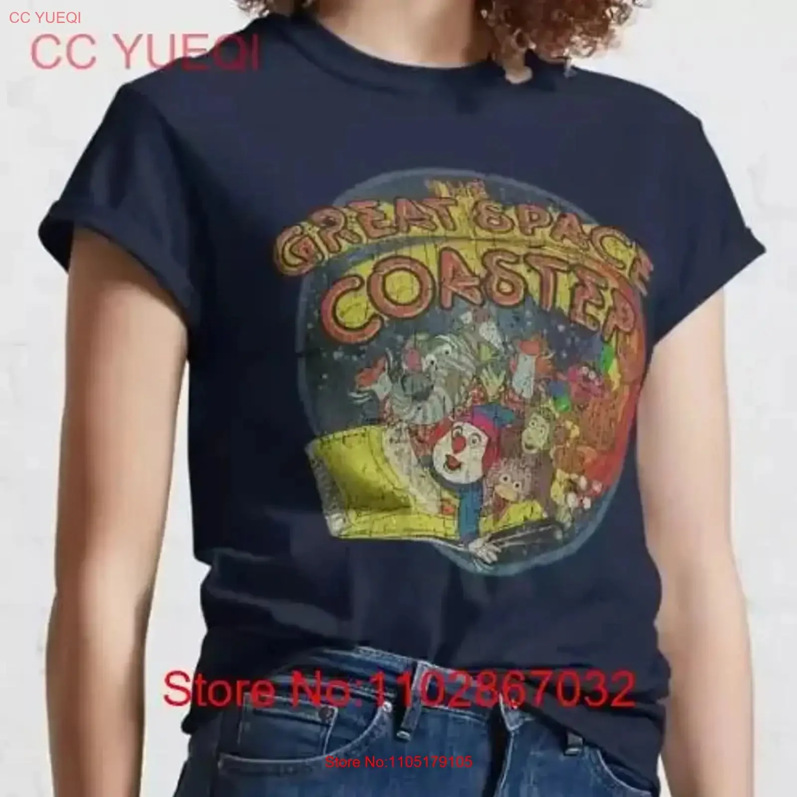 

The Great Space Coaster 1981 Classic T Shirt vintage Washed streetwear Comfortable designer clothes Versatile fashion vintage