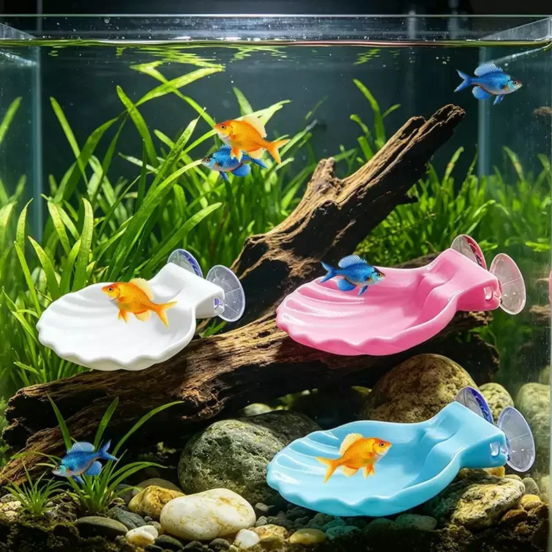 Artificial Resting Platform For Aquarium Tank Decoration Fish And Shrimp Hideout Breeding Nest Natural Shell Bed