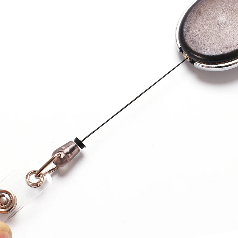 Keychain ID Tag Accessories Badge Holder Pass Access Employee's Work Card Clips Woring Permit Retractable Badge Reels