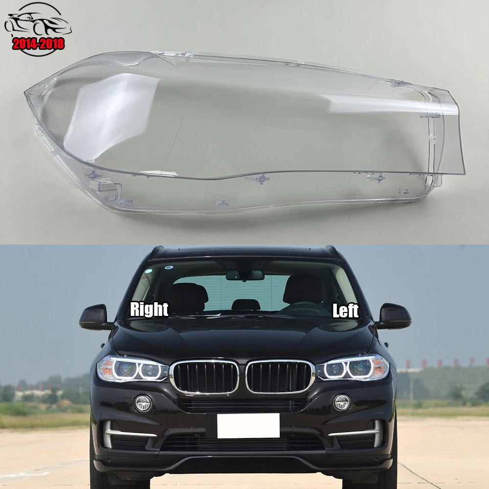 Dla BMW X5 X6 F15 F16 2014-2018 osłona reflektorów przednich reflektor osłona abażur latarka czołowa pokrywa szyby