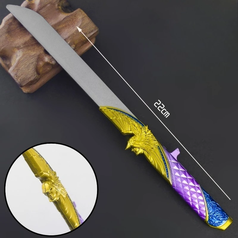 22cm/8.66in Delta Action Dark Star Knife Game Model Props Katanas Boy Stuff Peripherals Training Display Collectible Outdoor Toy