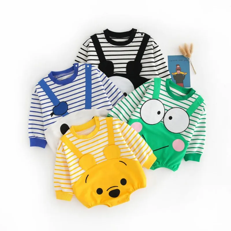 Bolso triangular con solapa para bebé, ropa de dibujos animados con patrón de Winnie The Pooh, ropa de tesoro súper Linda para hombres y mujeres,