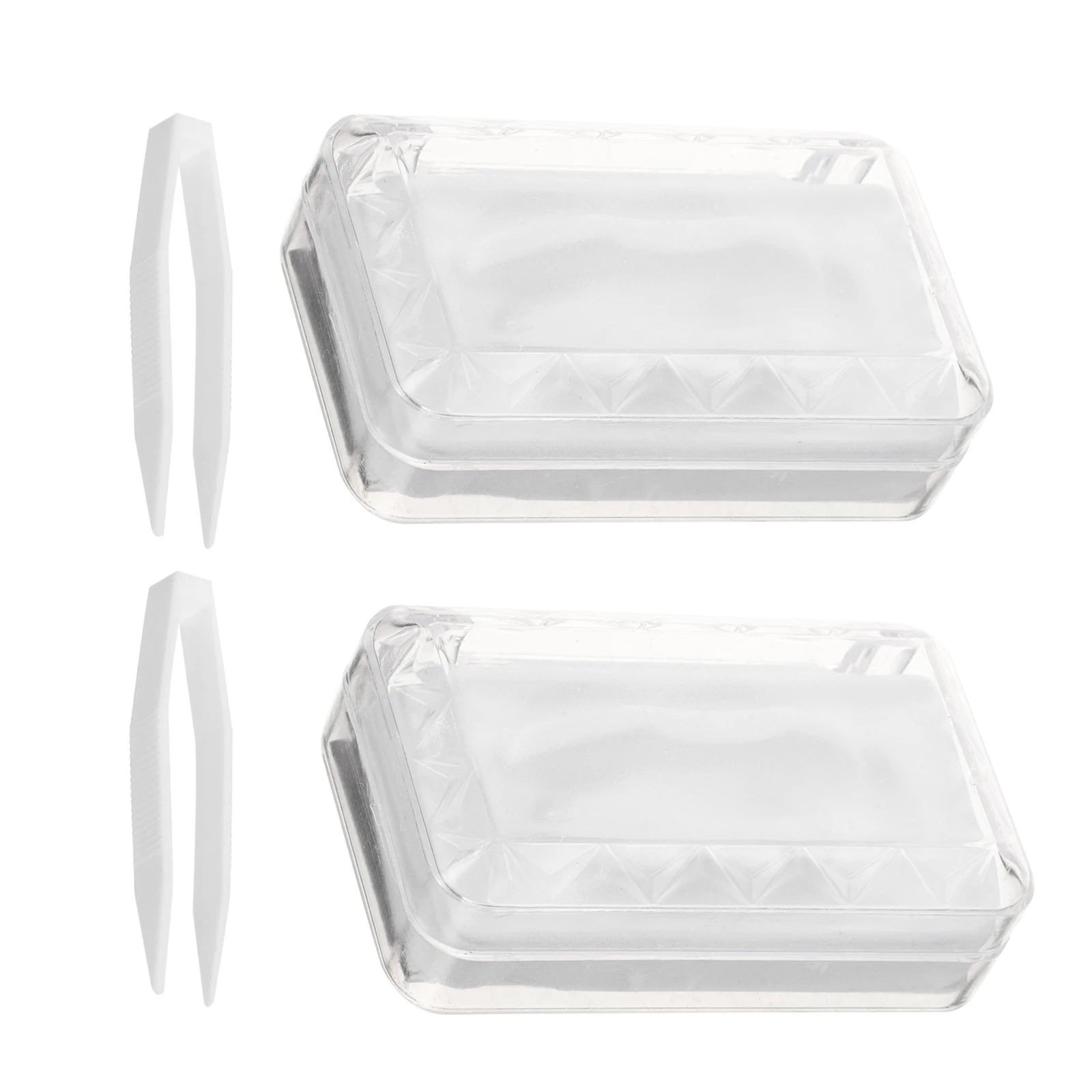 

2pcs Gold Retainer Case Teeth Storage Box Case Portable Storage Box for Travel Denture Container Aligner Holder