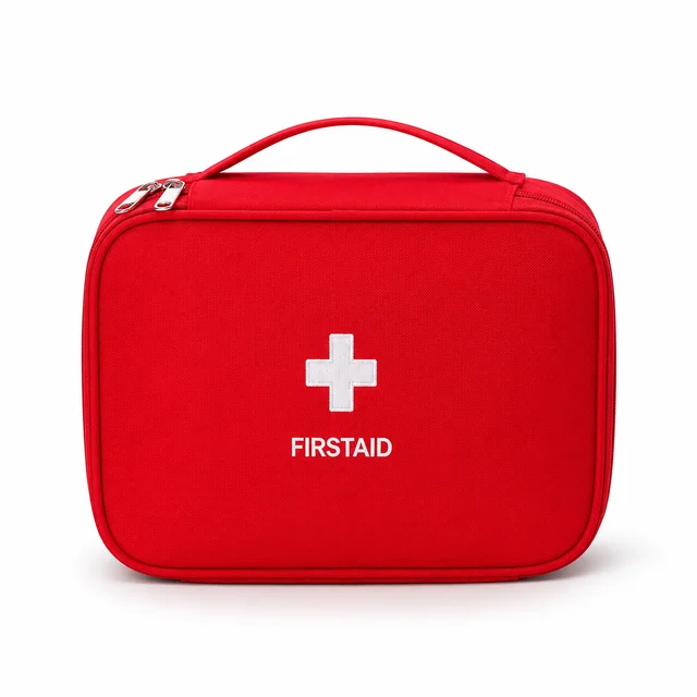 Empty First Aid Bag Portable Emergency Kit Zipper Pouch Oxford Cloth Thick Medical Bag 4