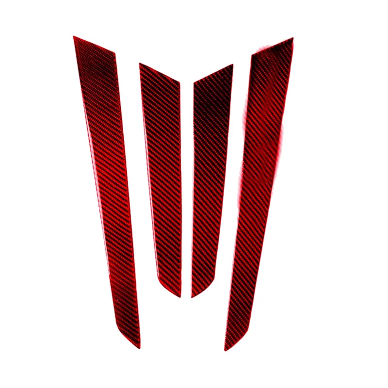 

Красная накладка на внутреннюю дверную панель из углеродного волокна для C-Class W204 2007-2013, комплект деталей