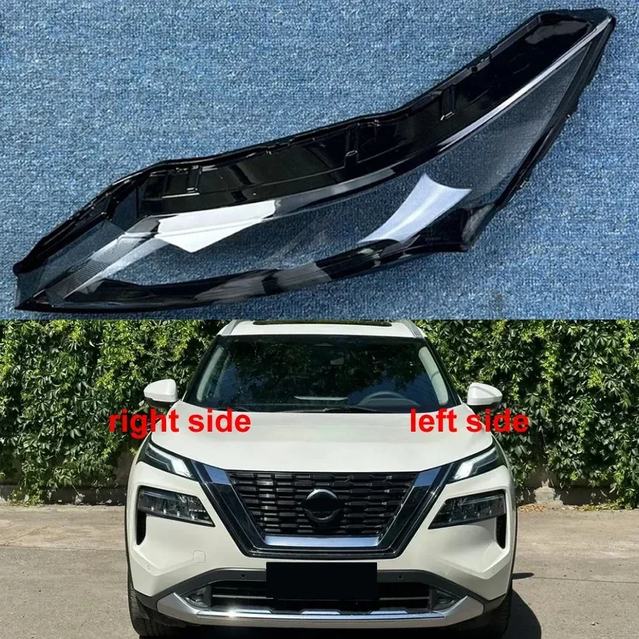 

For Nissan X-Trail 2021 2022 2023 Daytime Running Lights Cover Transparent Headlamp Cover Plexiglass Auto Replacement Parts