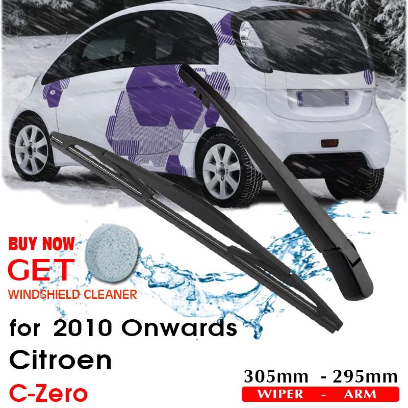 

BROSHOO Car Rear Wiper Blades Back Windscreen Wiper Arm For Citroen C-Zero Hatchback (2010-) 305mm,Windshield Auto Styling