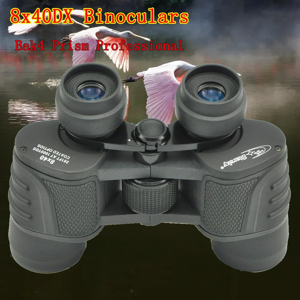 

Бинокль высокой мощности 8X40, HD очки на большие расстояния, профессиональный уличный телескоп для наблюдения за птицами, путешествий, кемпинга, туризма, Porro Bak4