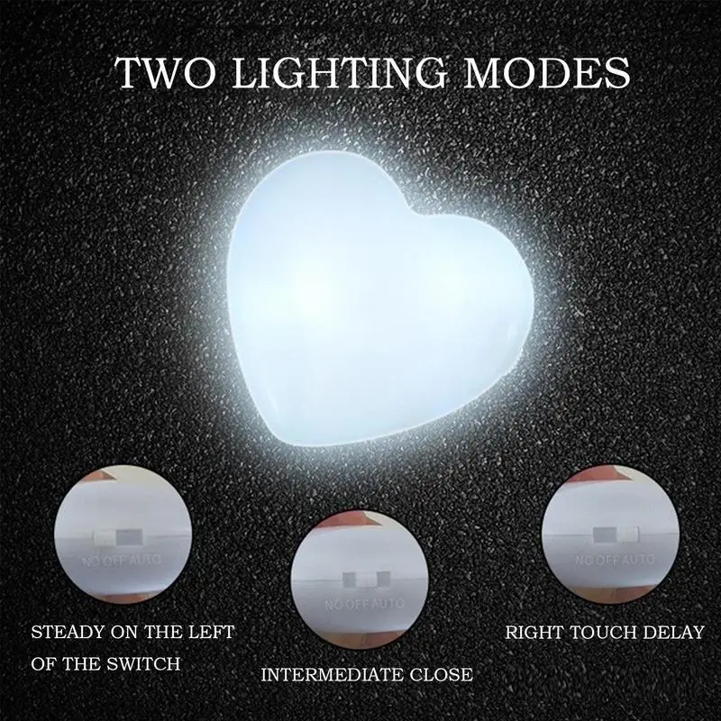 Heart Shape Purse Light Handbag Lamp LED Purse Light Handbag Light Sensor Heart Shape Bag Illuminator Night Light For Women