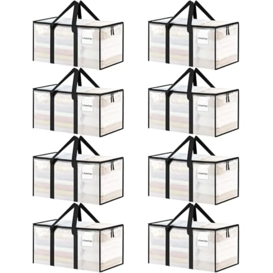 

Extra Large Heavy Duty Moving Bags, Storage Bins with Lids, Reinforced Handles and Heavy-Duty Zippers Moving Boxes Storage Bags