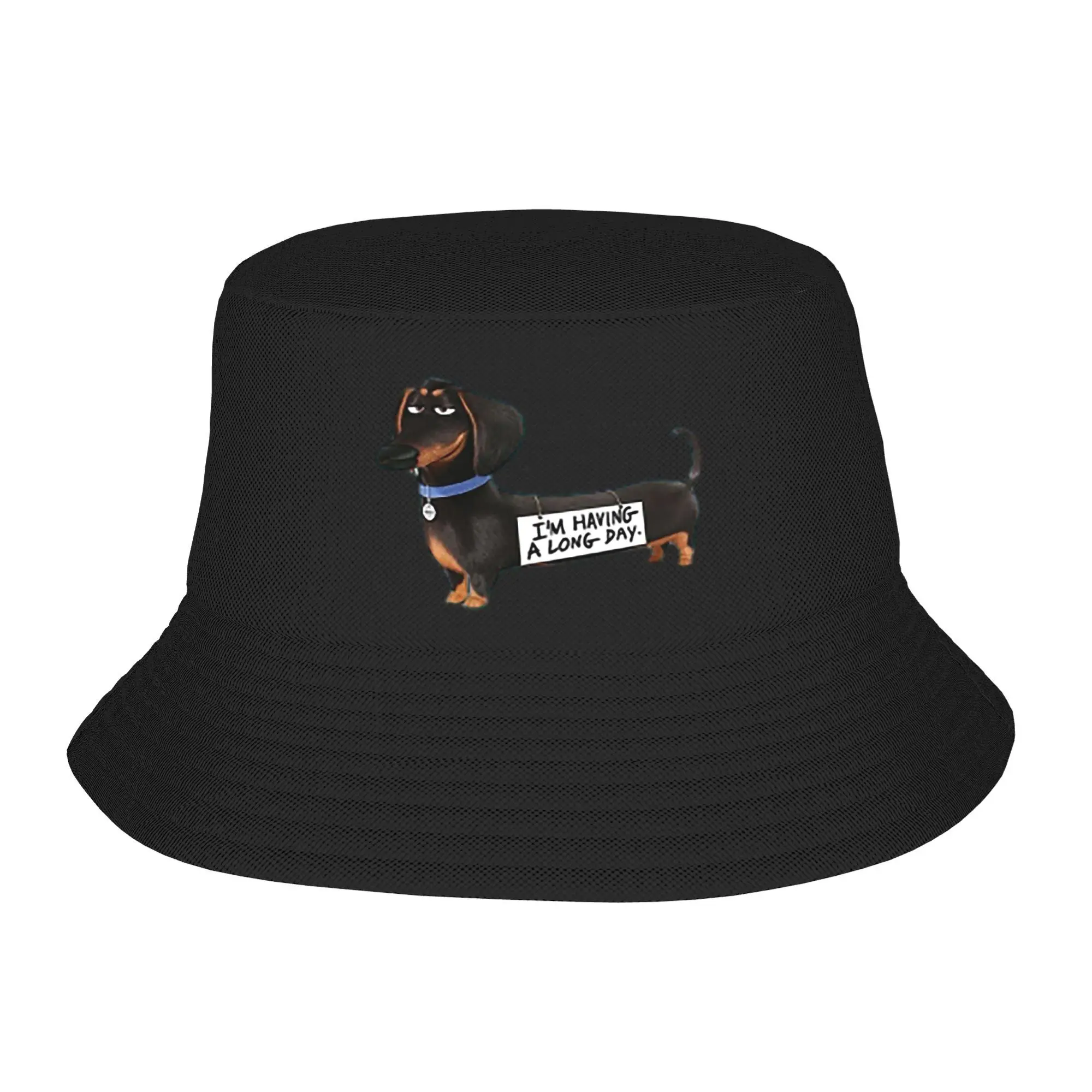 

Dachshund Dog funny pupy Bucket Hat Panama Bob Hats Outdoor Hip Hop Reversible For Summer Beach Fishing Unisex Fisherman Caps