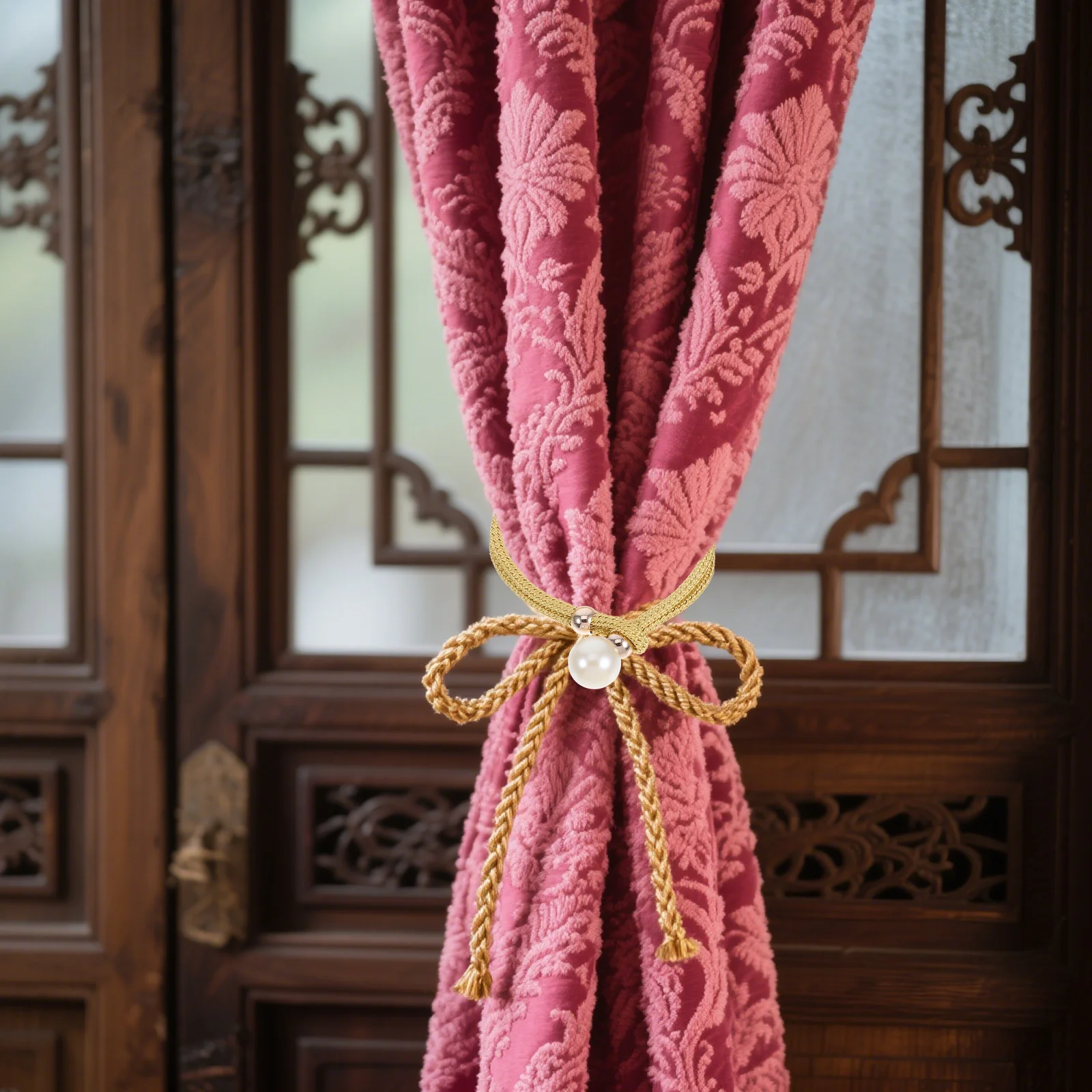 

Curtain Tiebacks Adjustable Handwoven Cotton Rope Braided Ties For Drapes Window Holdbacks Boho Style Natural Rope Tie