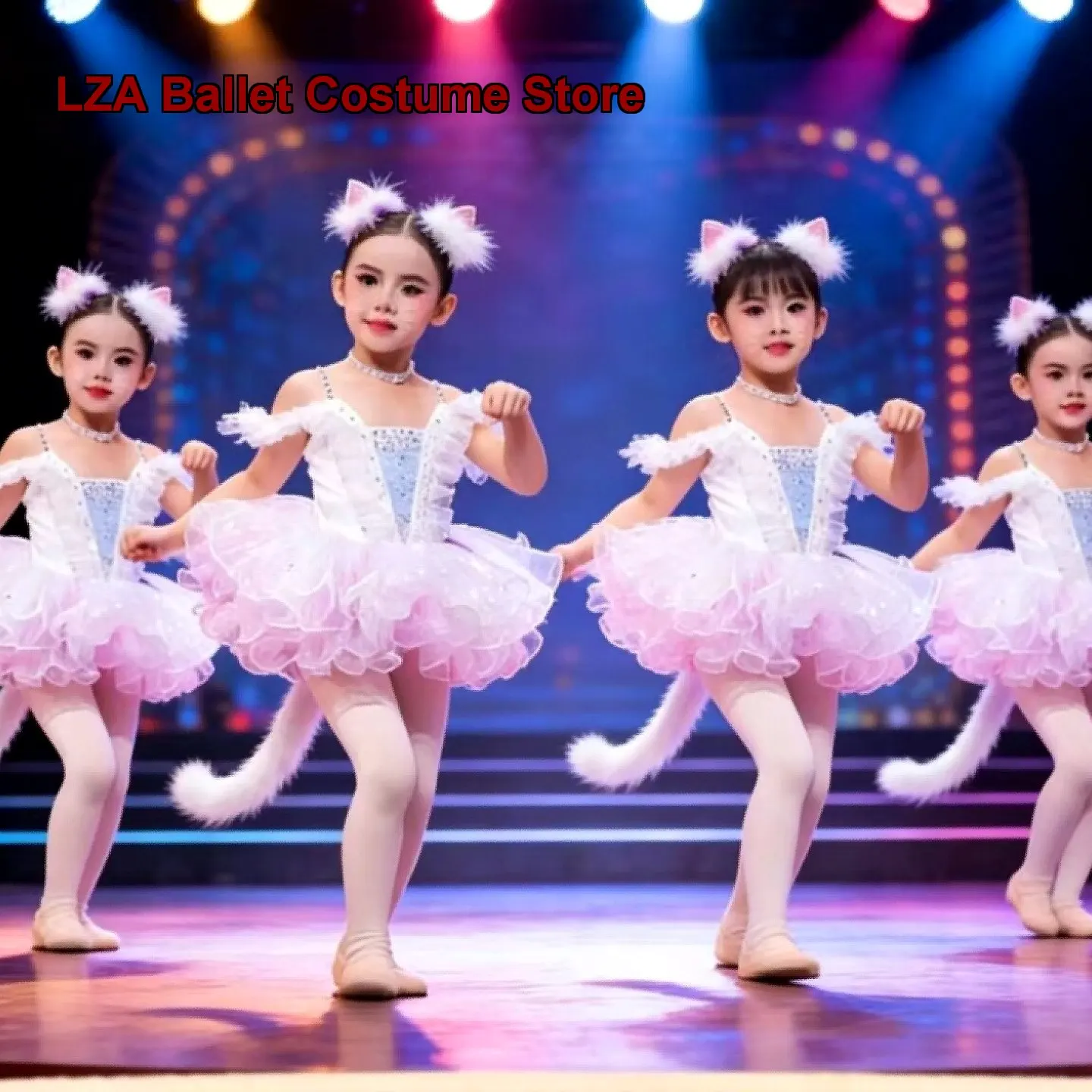 children's-little-kitty-performance-dancing-learn-to-meow-kindergarten-animal-toy-cat-dance-puffy-skirt-tutu-kids