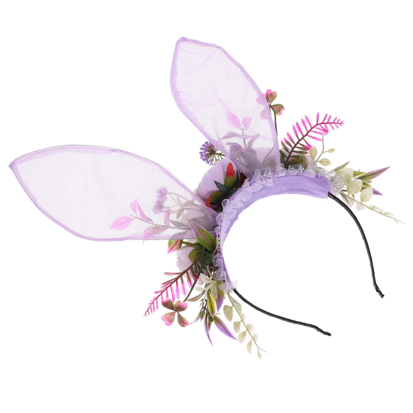 

Регулируемая тканевая повязка на голову с кроличьими ушками для женщин, аксессуар для Хэллоуина, косплея, костюмированных вечеринок и фестивалей, для взрослых