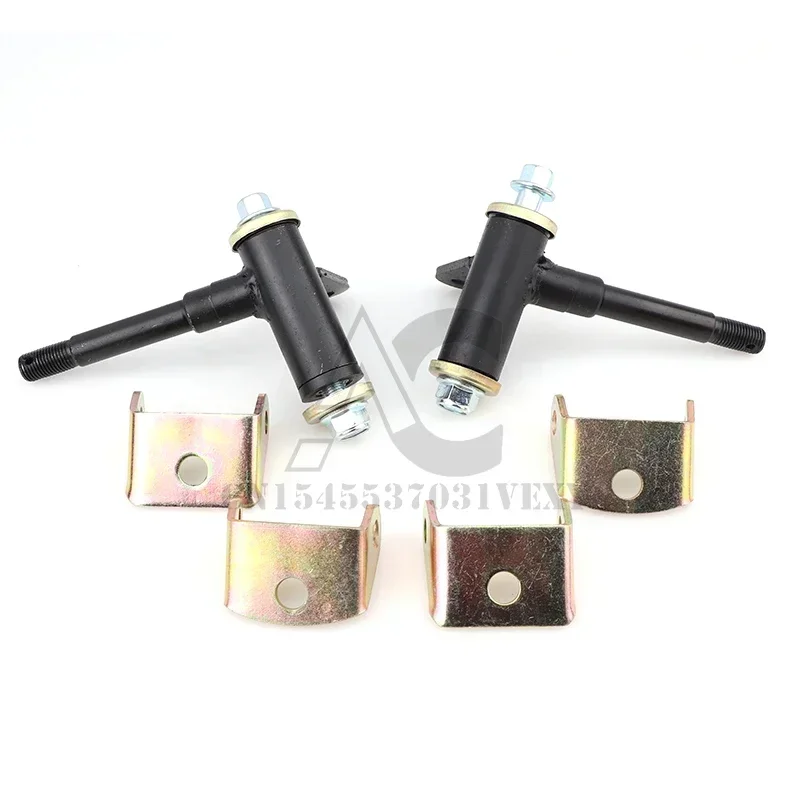 1Pair/2pcs Steering Strut Knuckle Spindle Fit For Disc Brake of ATV 49cc 50cc 70cc 90cc 110cc Go Kart Buggy UTV Quad Bike Parts