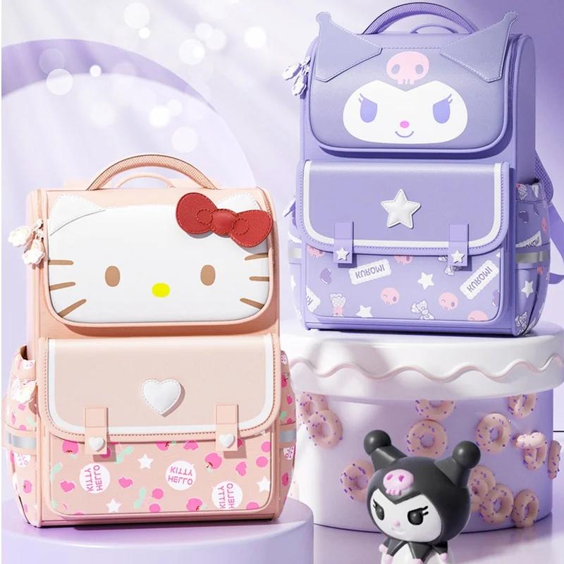 

2025 New Kuromi Hello Kitty Series Students' Lightweight Waterproof Large-Capacity Children'S Shoulder Bag For The New Semester.