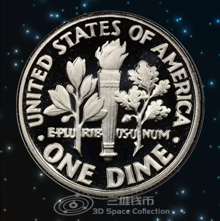 1 قطعة 1976-1981 الولايات المتحدة الأمريكية الرئيس الأمريكي روسفيلت المكرر 10 سنت عملة جديدة عملات تذكارية جمع ألعاب جنسية لعبة مضحكة #2