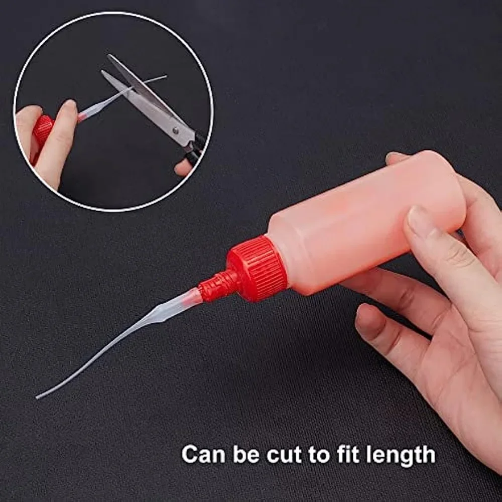 Glue Tips 100pcs Plastic Glue Micro-Tips Glue Extender Precision CA  Applicator for Arts Crafts Hobby Projects Guitar Fret