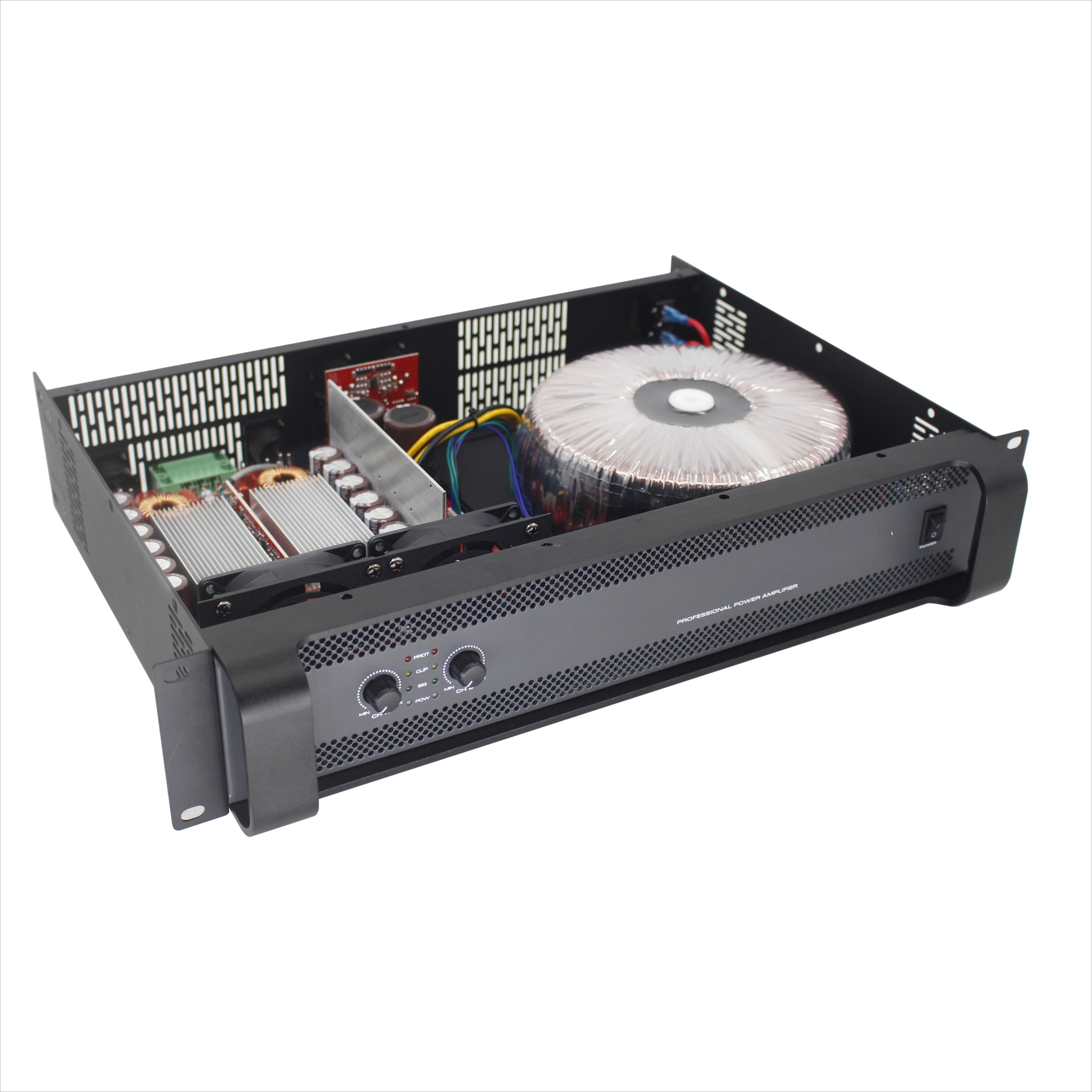 Professional Audio Class TD 2x1200W 4 Ohm Metal Shell Amplifier for KTV Nightclubs