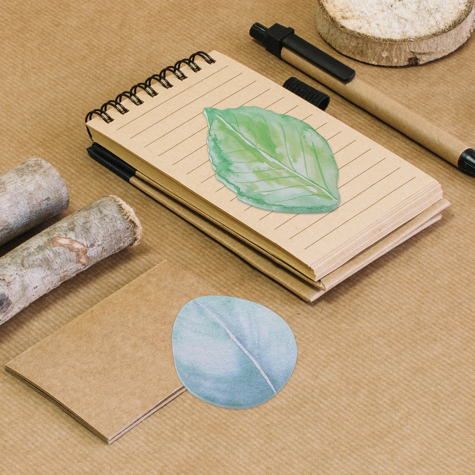 

8Pcs Leaf Design Memo Pads Tear-Resistant for Schedules Plans Reminders Office School Home Use Compact Note