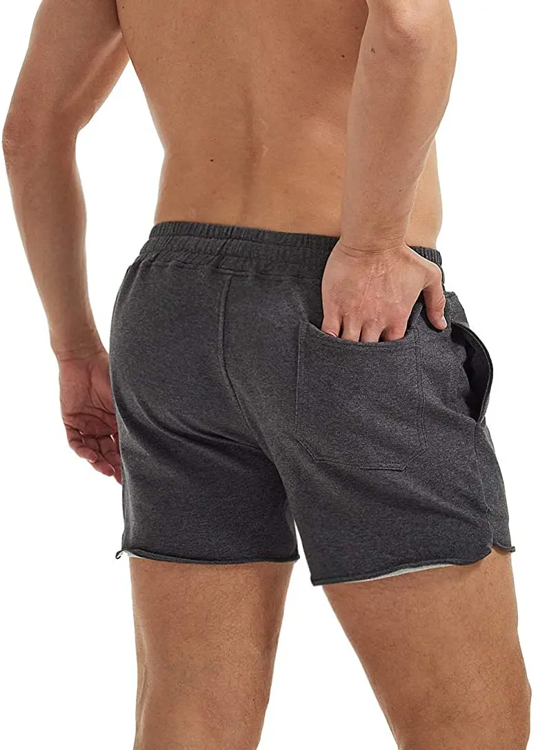 AIMPACT-Short d\'entraînement en coton pour homme, vêtement de musculation, de proximité, de course à pied, d\'athlétisme, entrejambe de 5 pouces avec