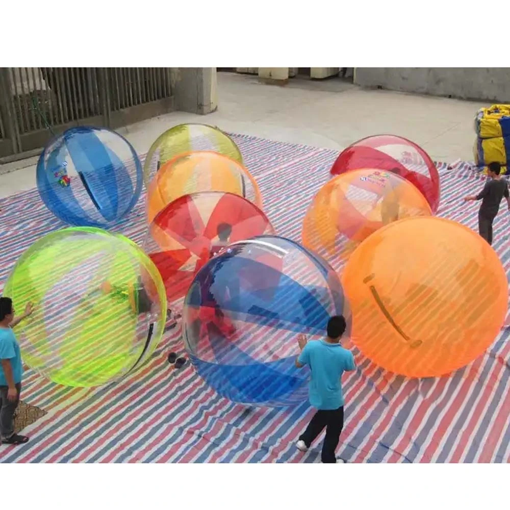 PVC Klar Aufblasbare Menschliche Größe 2 m Wasser Zu Fuß Ball Aufblasbare Wasser Zorbing Roller Bälle Riesen Ballon Für Schwimmbad